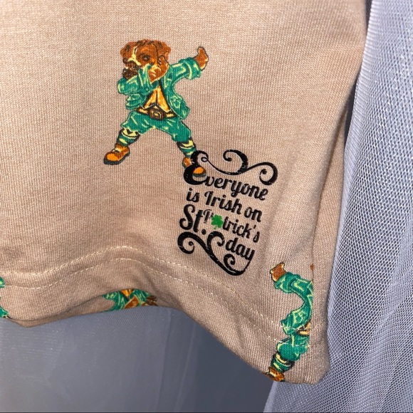 NWT Men’s XL OR L Denim & Flower Ricky Singh 
St. Patrick’s day Dabbing Dog NEW - Picture 5 of 6